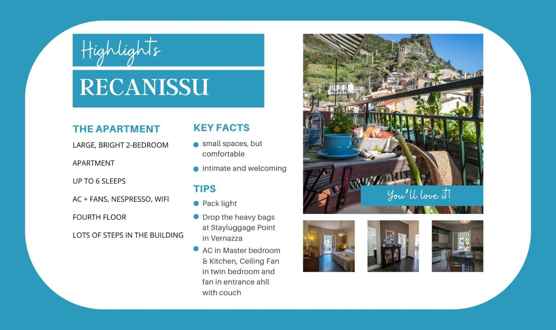 Recanissu With Balcony & Ac Appartamento *